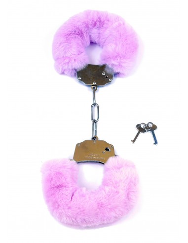Kajdanki Fetish Boss Series- Furry Cuffs Purple - Kajdanki erotyczne - 2