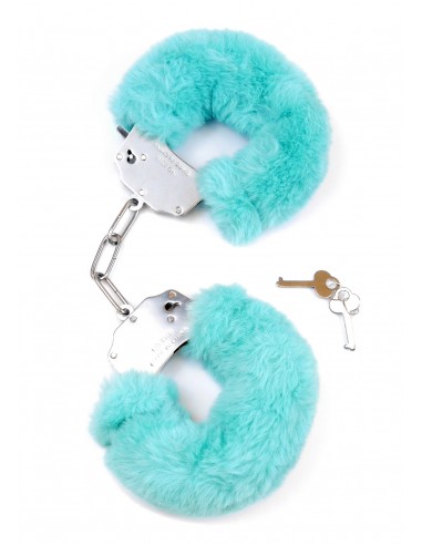 Kajdanki Fetish Boss Series- Furry Cuffs Blue - Kajdanki erotyczne - 1