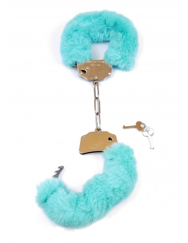 Kajdanki Fetish Boss Series- Furry Cuffs Blue - Kajdanki erotyczne - 3