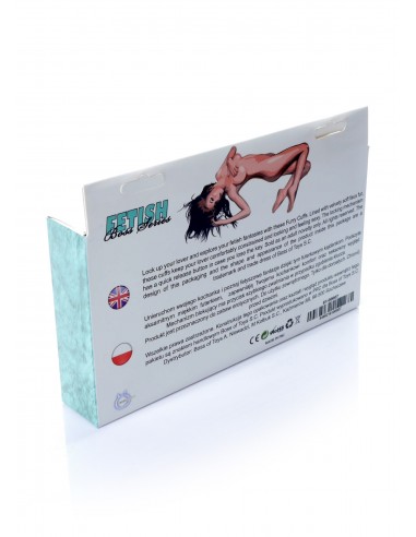 Kajdanki Fetish Boss Series- Furry Cuffs Blue - Kajdanki erotyczne - 6