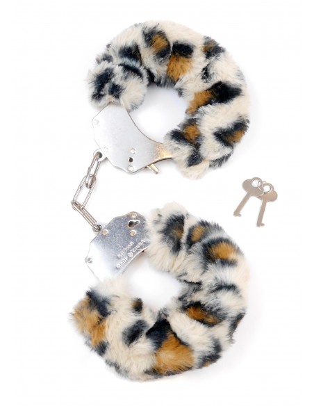 Kajdanki Fetish Boss Series- Furry Cuffs Leopard - Kajdanki erotyczne - 1