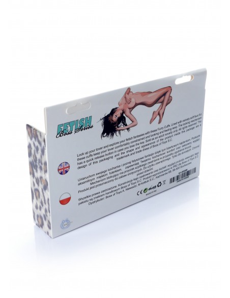 Kajdanki Fetish Boss Series- Furry Cuffs Leopard - Kajdanki erotyczne - 6