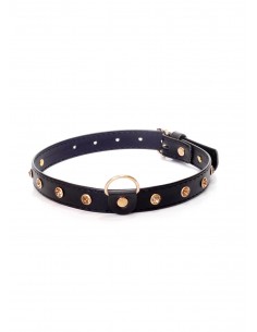 Obroża BDSM - Collar 2 Cm Gold Crystal - Chokery, obroże i smycze - 1