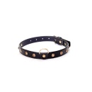 Obroża BDSM - Collar 2 Cm Gold Crystal - 1