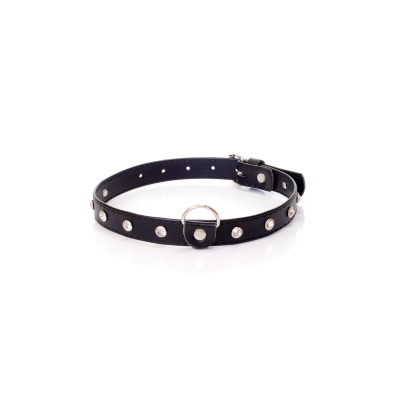 Obroża BDSM - Collar 2 Cm Silver Crystal - 1