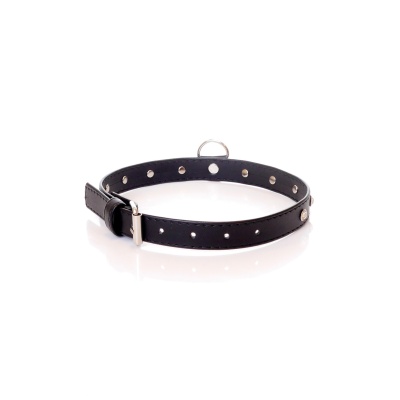 Obroża BDSM - Collar 2 Cm Silver Crystal - 1 2