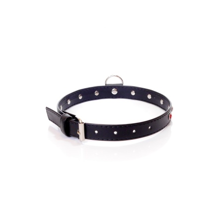 Obroża BDSM Collar - 2 Cm. Red Crystal - 2
