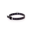 Obroża BDSM Collar - 2 Cm Pink Crystal - 2