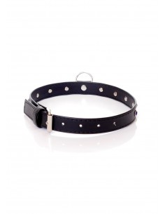 Obroża BDSM Collar - 2 Cm Navy Blue Crystal - Chokery, obroże i smycze - 1 2