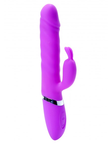 Wibrator króliczek LYLA Purple - Heating / Thrusting / 18 Vibrating functions USB - Wibratory Króliczki - 1