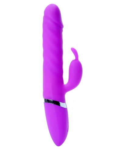 Wibrator króliczek LYLA Purple - Heating / Thrusting / 18 Vibrating functions USB - Wibratory Króliczki - 3