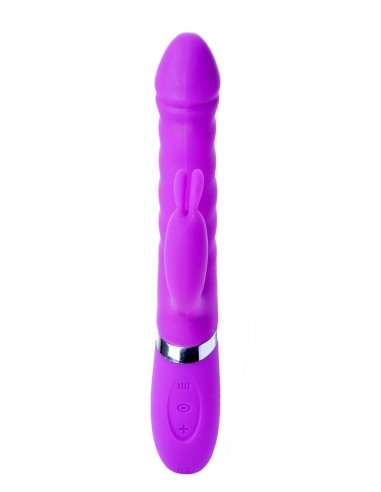 Wibrator króliczek LYLA Purple - Heating / Thrusting / 18 Vibrating functions USB - Wibratory Króliczki - 5