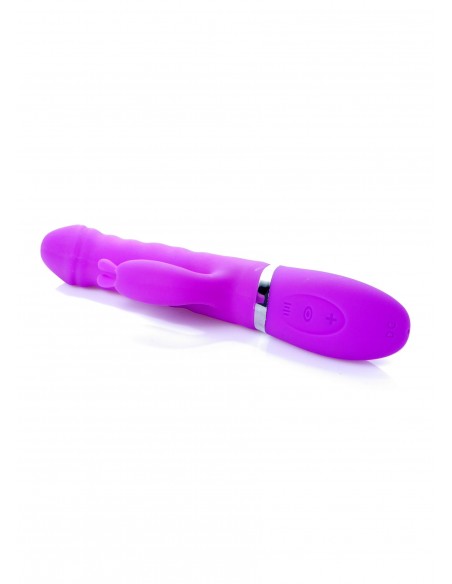 Wibrator króliczek LYLA Purple - Heating / Thrusting / 18 Vibrating functions USB - Wibratory Króliczki - 6