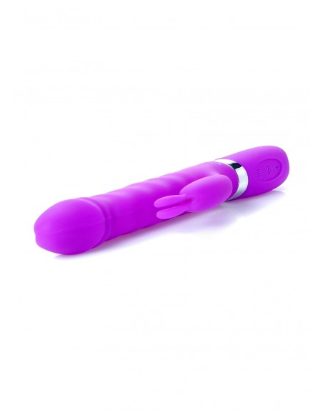 Wibrator króliczek LYLA Purple - Heating / Thrusting / 18 Vibrating functions USB - Wibratory Króliczki - 7