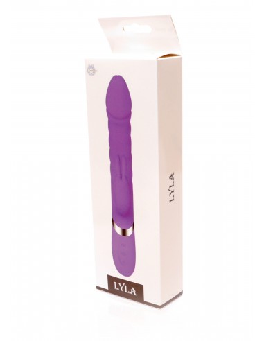 Wibrator króliczek LYLA Purple - Heating / Thrusting / 18 Vibrating functions USB - Wibratory Króliczki - 8
