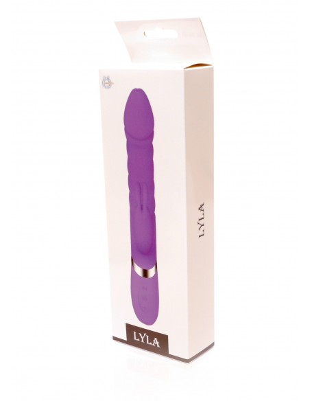 Wibrator króliczek LYLA Purple - Heating / Thrusting / 18 Vibrating functions USB - Wibratory Króliczki - 8