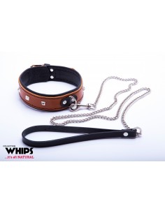 WHIPS Obroża Damska Ze Smyczą, Koniakowa - Chokery, obroże i smycze - 1