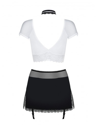 Strój Sekratarki Secretary Kostium 5-Częściowy Czarny - Kostiumy i przebrania erotyczne - 6