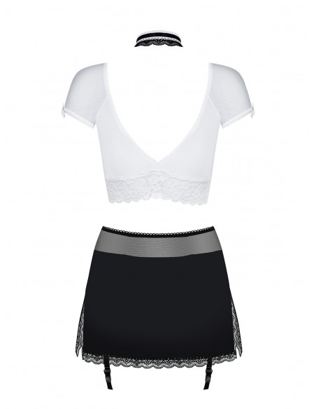 Strój Sekratarki Secretary Kostium 5-Częściowy Czarny - Kostiumy i przebrania erotyczne - 6