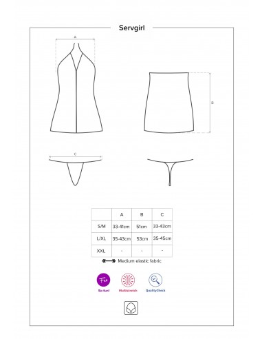 Kostium Erotyczny Servgirl Kostium - Kostiumy i przebrania erotyczne - 7