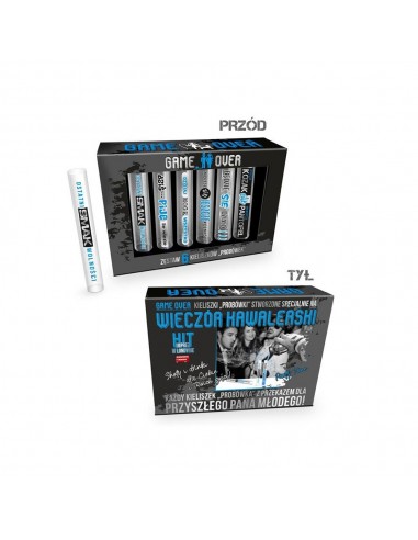 GAME OVER zestaw 6 kieliszków probówek - Wieczór kawalerski - 1