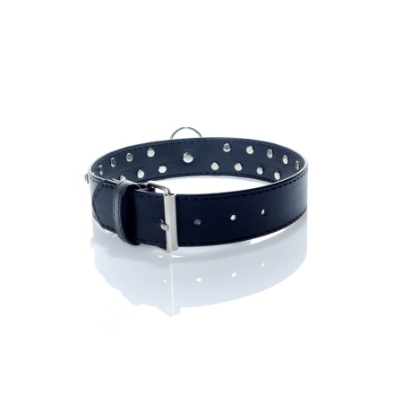 Obroża BDSM - Collar 3 Cm. Red Crystal - 2