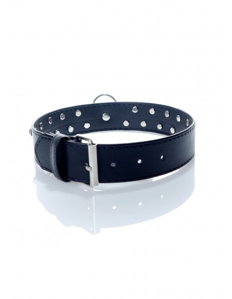 Obroża BDSM - Collar 3 Cm. Red Crystal - Chokery, obroże i smycze - 2