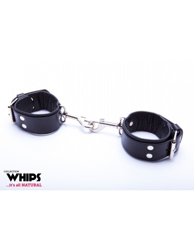 Whips Kajdanki Męskie Z Karabińczykami - Kajdanki erotyczne - 1