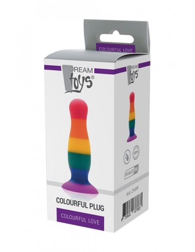 Korek analny Colourful Love Colourful Plug - Korki analne silikonowe - 2