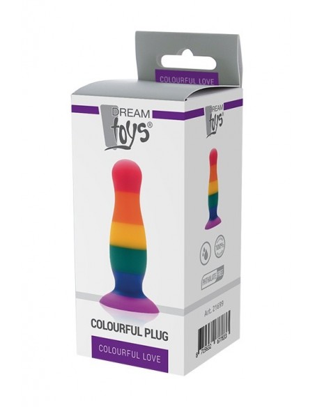 Korek analny Colourful Love Colourful Plug - Korki analne silikonowe - 2