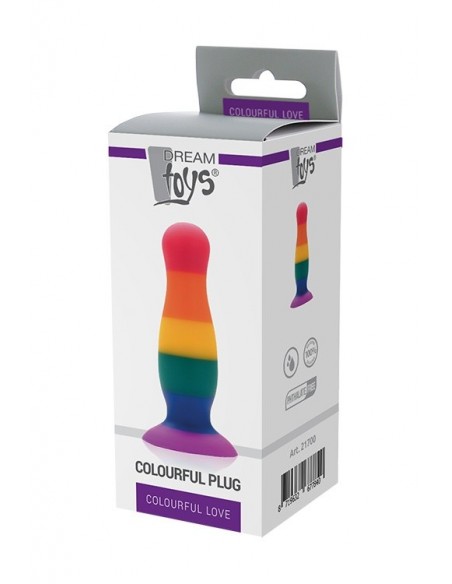 Korek analny Colourful Love Colourful Plug - Korki analne silikonowe - 2