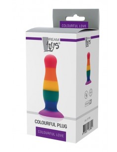Korek analny Colourful Love Colourful Plug - Korki analne silikonowe - 1 2
