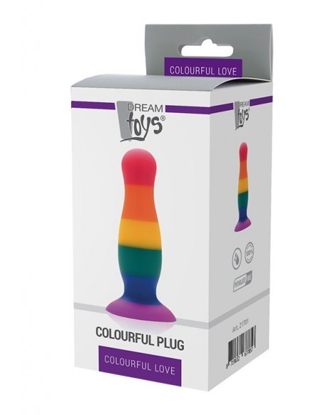 Korek analny Colourful Love Colourful Plug - Korki analne silikonowe - 2