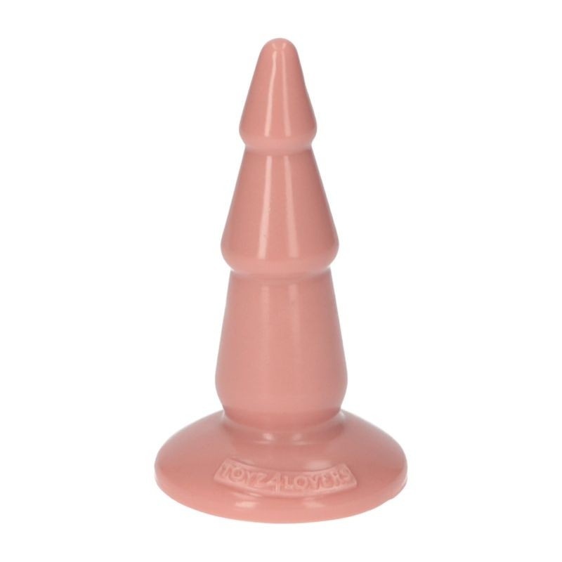 Korek analny stopniowany Italian Cock 5" cielesny z przyssawką 13 cm - 3