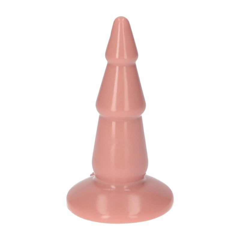 Korek analny stopniowany Italian Cock 5" cielesny z przyssawką 13 cm - 4