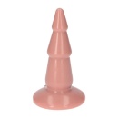 Korek analny stopniowany Italian Cock 5" cielesny z przyssawką 13 cm - 4