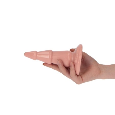 Korek analny stopniowany Italian Cock 5" cielesny z przyssawką 13 cm - 1