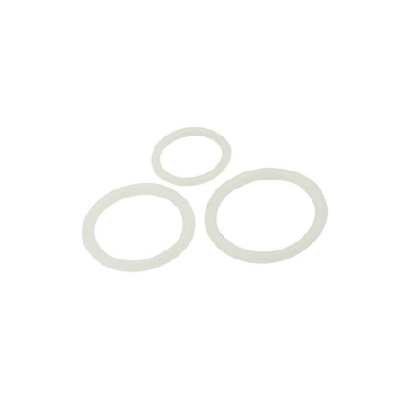 Zestaw pierścieni erekcyjnych Timeless (biały, rozmiary M 2,7cm, L 3,7cm, XL 4cm) - 1
