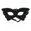 Maska fetyszowa Butterfly Mask – czarna, ze skóry syntetycznej - 2