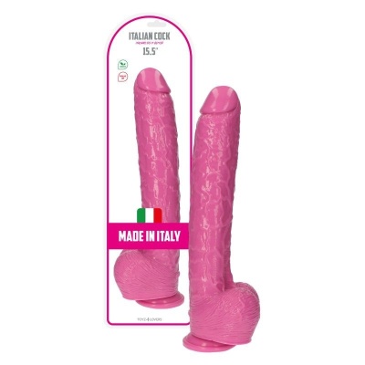 Dildo Italian Cock 15.5'' (40 cm) w kolorze różowym - 1 2