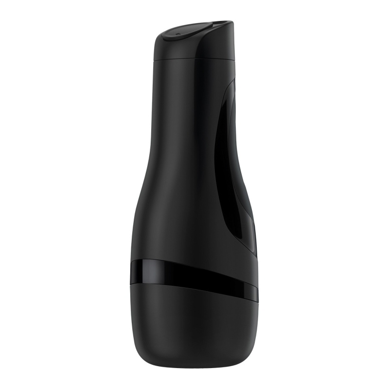 Masturbator Satisfyer Men Classic Czarny - rękaw Cyberskin, regulacja ssania, długość 25,9 cm - 1