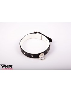 Obroża Damska, Średnia, Biała - Chokery, obroże i smycze - 1