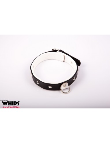 Obroża Damska, Średnia, Biała - Chokery, obroże i smycze - 1