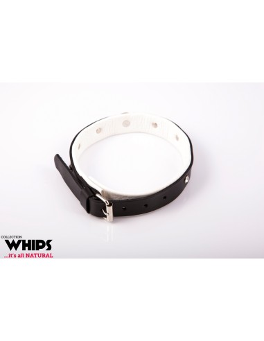 Obroża Damska, Średnia, Biała - Chokery, obroże i smycze - 2