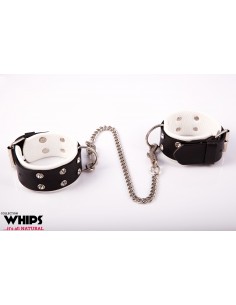 Kajdanki Damskie Na Nogi, Biały - Kajdanki erotyczne - 1