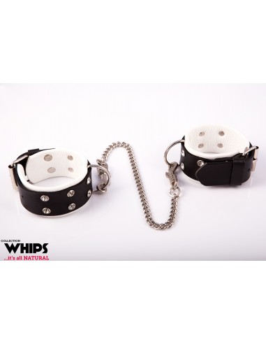 Kajdanki Damskie Na Nogi, Biały - Kajdanki erotyczne - 1