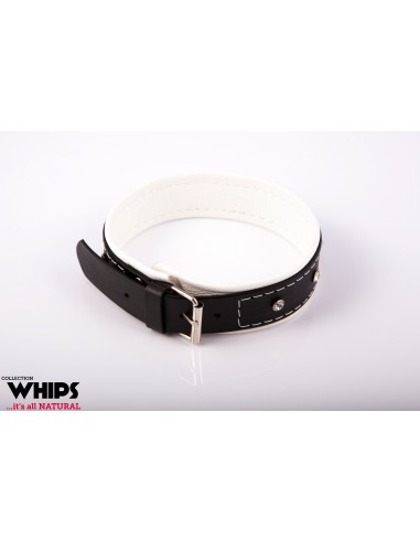 Obroża Damska 4 Cm, Biała - Chokery, obroże i smycze - 2