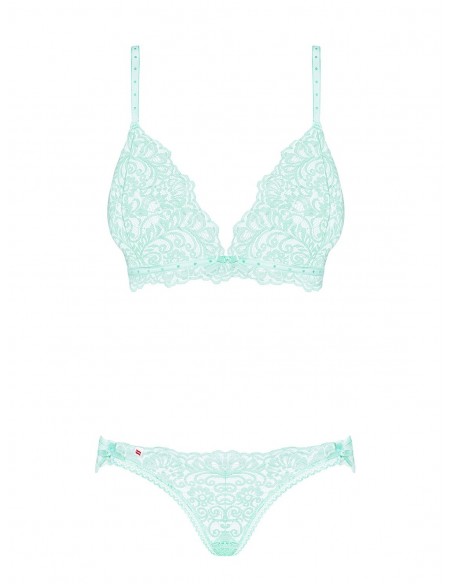 Komplet Bielizny Delicanta 2-Częściowy Miętowy  S/M - Komplety bielizny erotycznej - 5