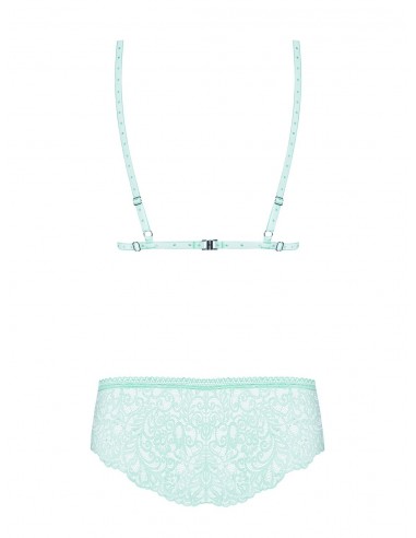 Komplet Bielizny Delicanta 2-Częściowy Miętowy  S/M - Komplety bielizny erotycznej - 6
