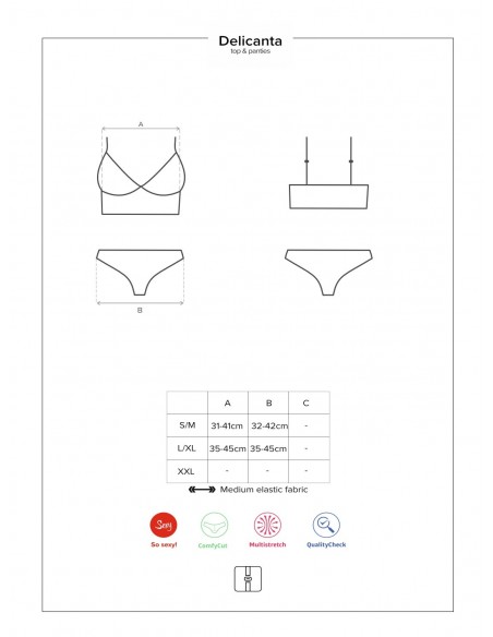 Komplet Bielizny Delicanta Top I Figi - Komplety bielizny erotycznej - 7